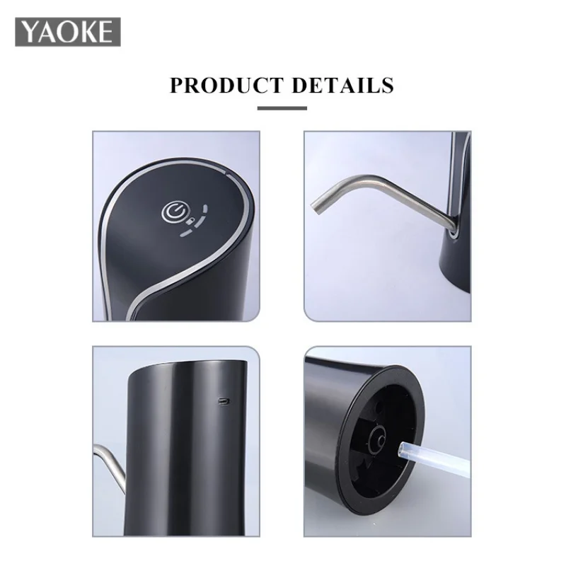 Electric Water Dispenser Pump Automatic Water Bottle Pump USB Charging Water Pump One Click Auto Switch Drink Pump Dispenser