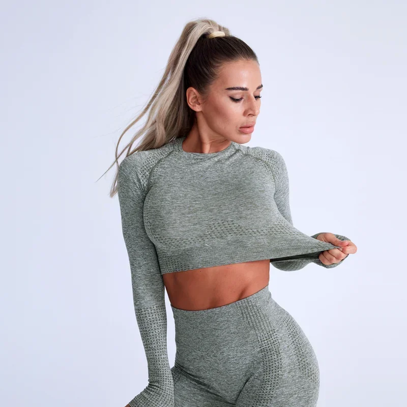 

Seamless Ensemble Female 2 Pieces Yoga Set Gym Sets for Women Outfits Workout Fitness Sport Suit Sportswear Tracksuit Leggings