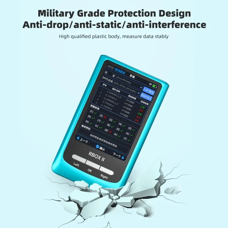 Analisador de ônibus JCID RBOX2 com diagnóstico inteligente de desenho JC
