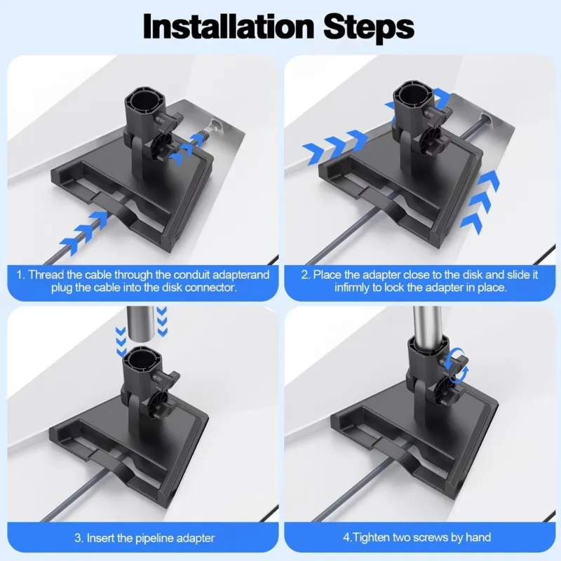 ABHI-For Starlink Gen 3 Roof Pole Mount Stand Adapter- Pole Mount Adapter For RV& Patio Round Mounting Accessoriee Accessories