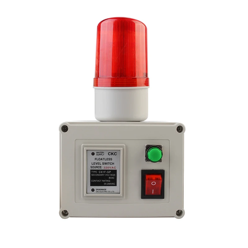 Gas Hydraulic Pressure, Water Pressure, High and Low Sound and Light Alarm Device with Silencing Button 220v Car Accessories