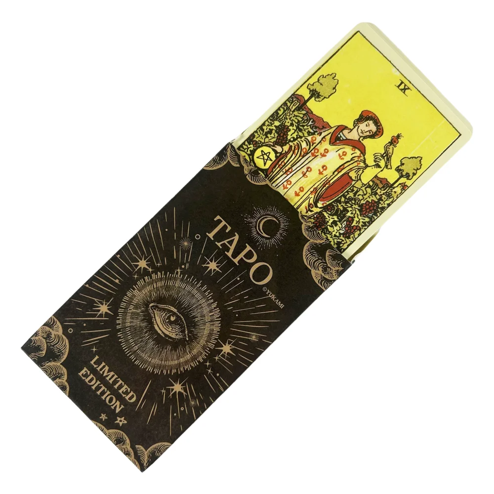 รัสเซีย TAPO Rider of Limited Edition ไพ่ทาโรต์ 78 Deck Oracle Visions Divination Edition Borad เล่นเกมพร้อมคู่มือ