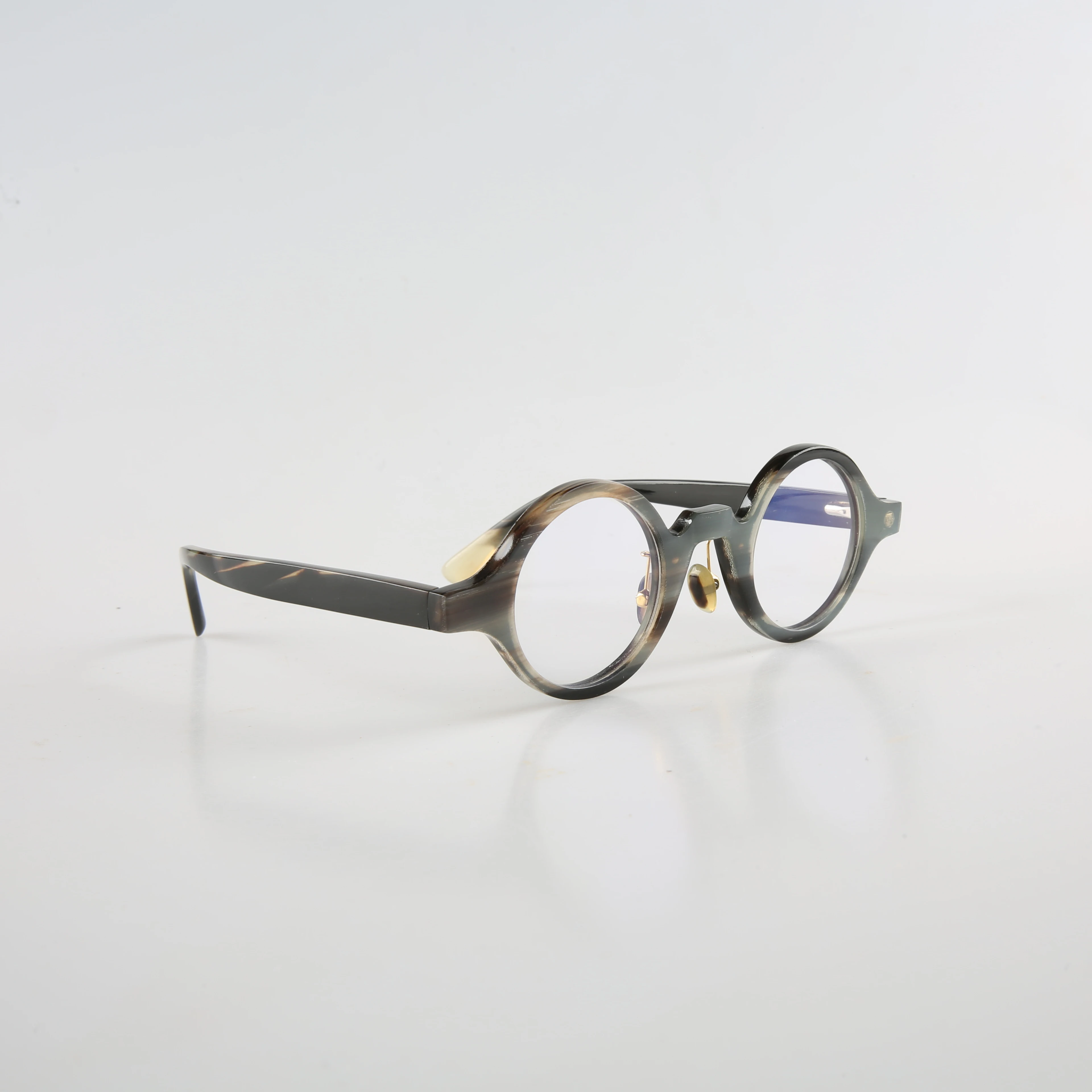 

Eyeglass Frames Unique Round Vintage Retro Olenses Eyeglasses Handmade Natural Horn Prescription Man Glasses Frames