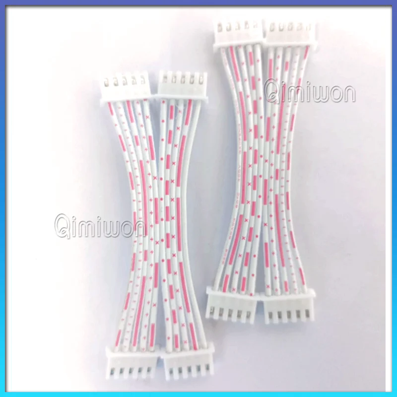 10PC/LOT XH 2.54mm Red and White Ribbon Cable 26# Single and Double Head 2P3P4P5P6P12P Ribbon Cable Plug Connector Terminal Wire