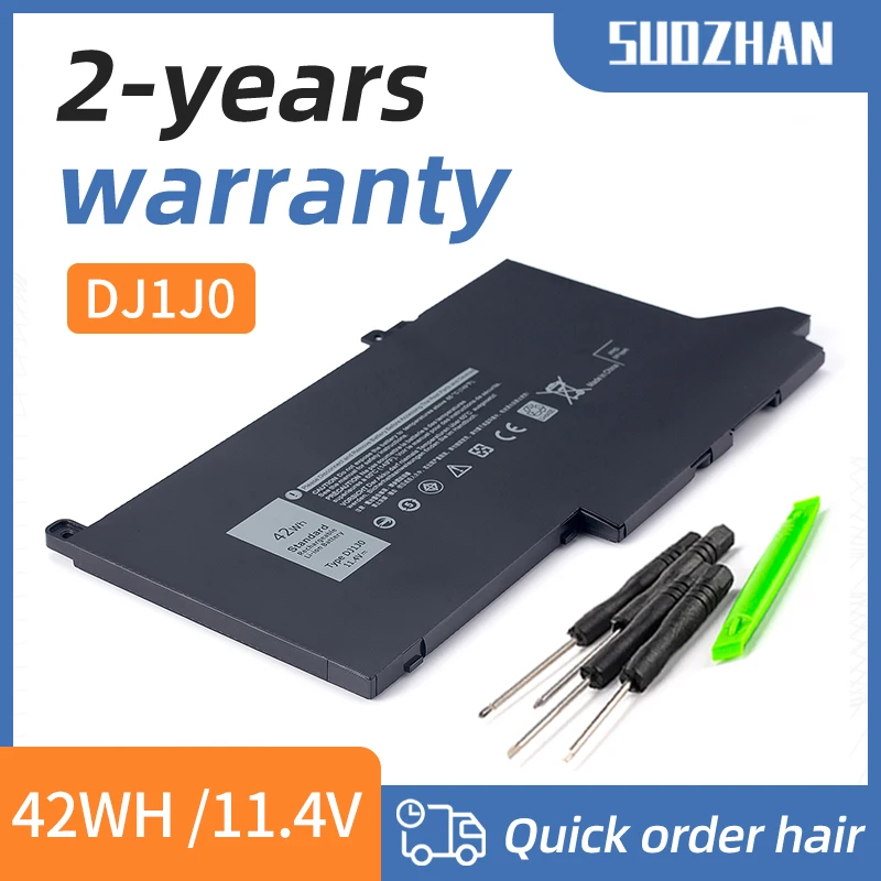 

SUOZHAN DJ1J0 Laptop Battery For DELL Latitude 12 7000 7280 7380 7480 Tablet PC Series PGFX4 ONFOH 0NF0H