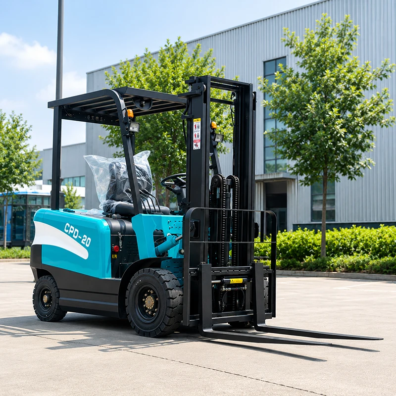 Electric CPD-20 2Ton Electric Forklift  With Lead-acid  Batteries for Unloading Loading Warehouse