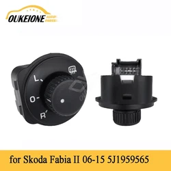 OutDoor Wing Mirror Adjust Control button switch Tuning Mirror for Skoda Fabia II 2 Rapid Roomster 5J1959565 Car Accessories