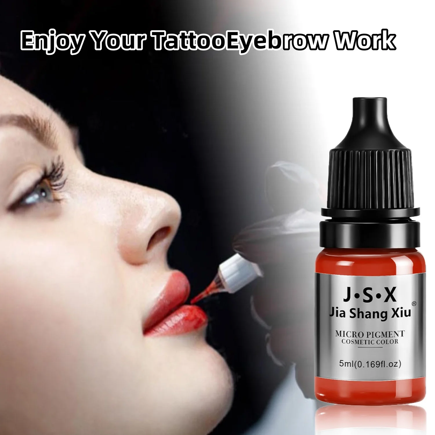 Pigment for Lip 0.169fl.oz/5mlProfessionalTattoo Ink for LongLastingLipsColorMicrobladingInkPermanentMakeupBeautyTattooSupplies