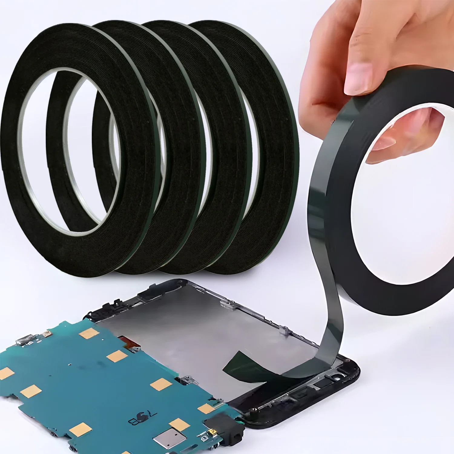 1-10Rolls Protable Double Sided Adhesive Tape for Phone Tablet Repair Tool Universal LCD Screen Back Cover Sealing Stickers image 3