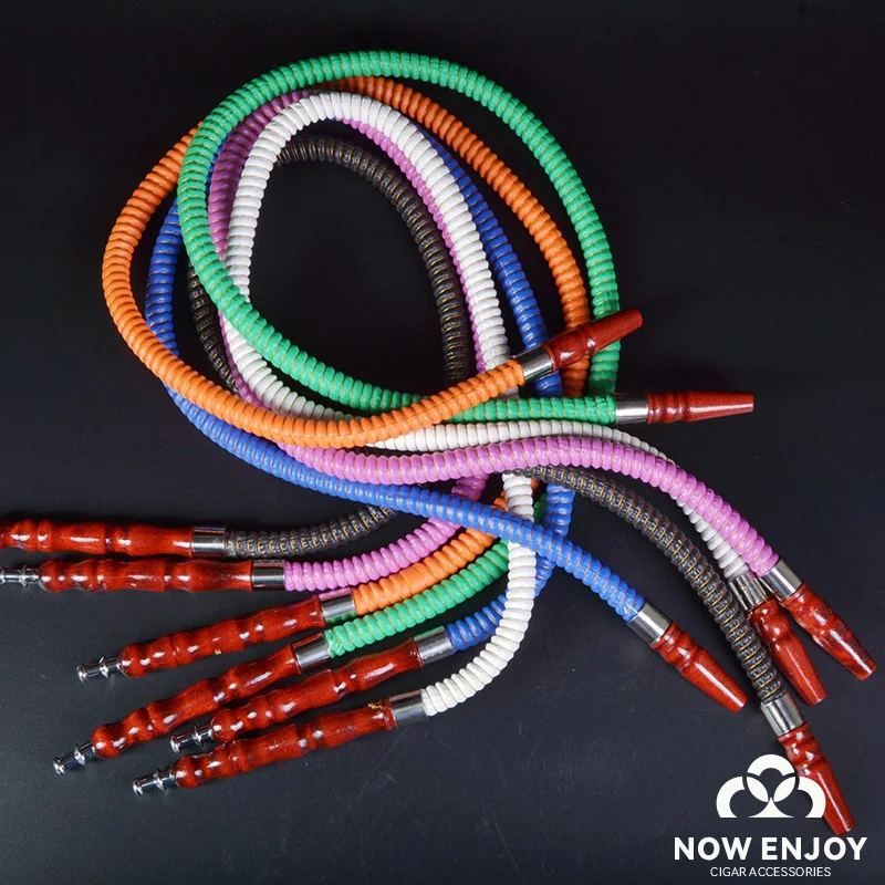 NOW ENJOY 100CM Wooden Stem Hookah Hose Shisha Hookah Nargile Sheesha Narguile Chicha Cachimbas Water Pipe Shisha Accessories