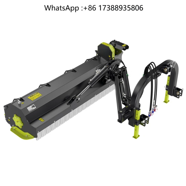 SFM220 90-120HP Swing Boom Cutter Skid Steer Lawn Mower Road Side Flail Mower Mulcher for Walking Behind Tractor