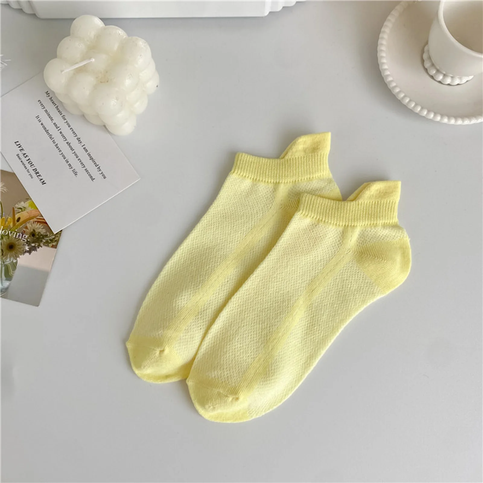 تنفس غير مرئية شبكة قارب الجوارب للنساء المضادة للانزلاق الكاحل الجوارب الصيف رقيقة خفيفة الوزن مريحة الجوارب حجم 35-39