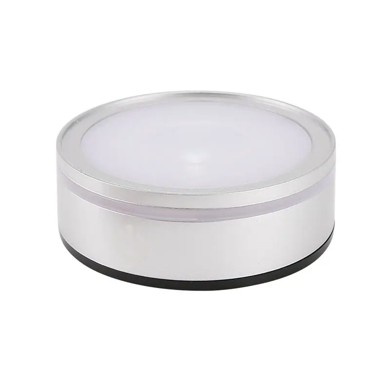A44I-LED Light Base With Sensitive Touch Round Colorful Stand Display For 3D Crystal Glass Art Photo Frame