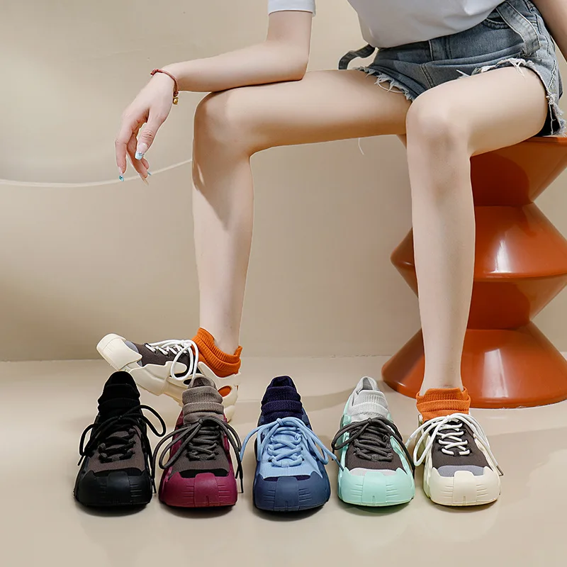 Luxury 2026 New Women\'s Colored Versatile Casual Shoes Breathable Anti slip Shock Absorbent Lightweight Running and Sports Shoes