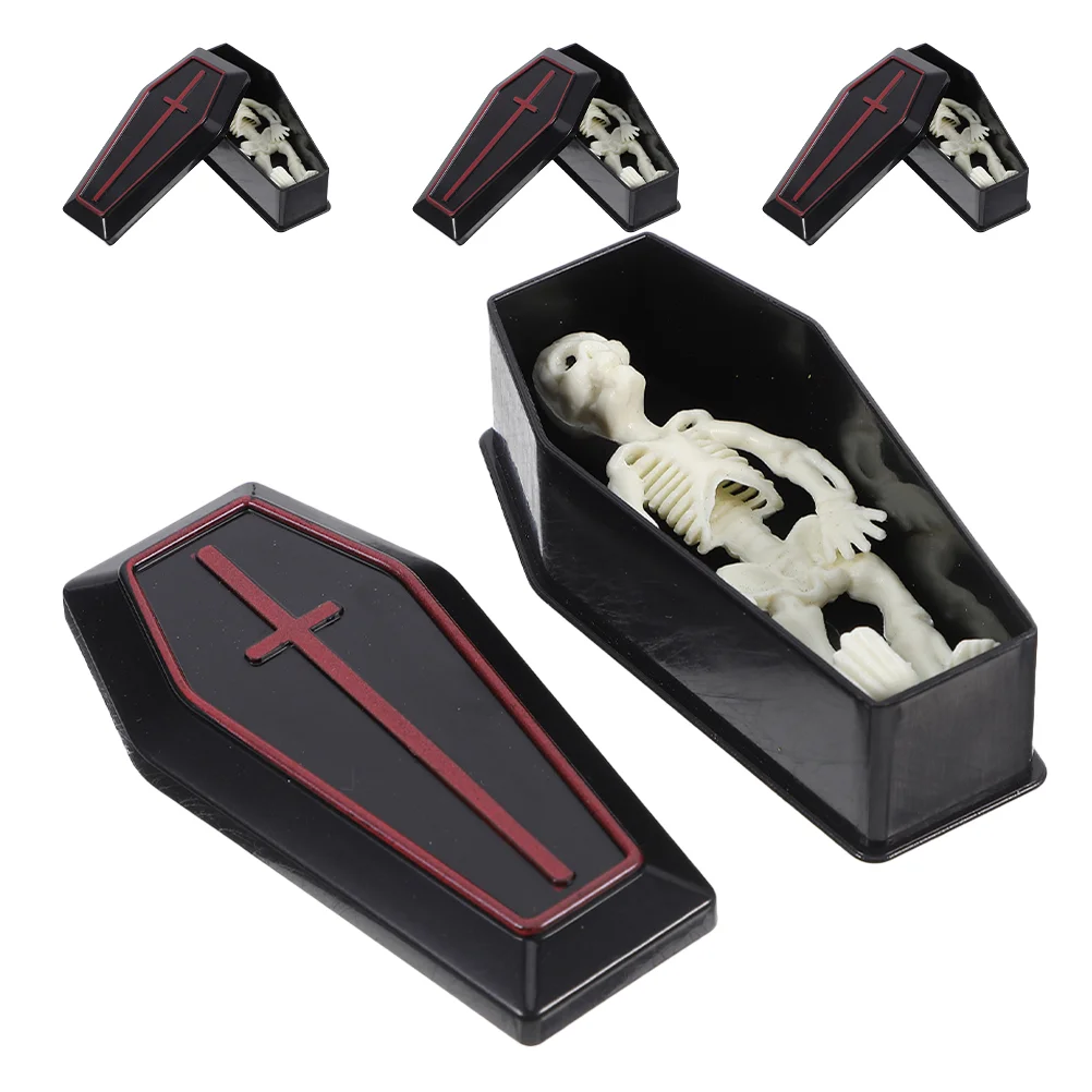 Halloween Party Favor Mini Coffin Box Caskets Ornaments Scene Decoration Decorations