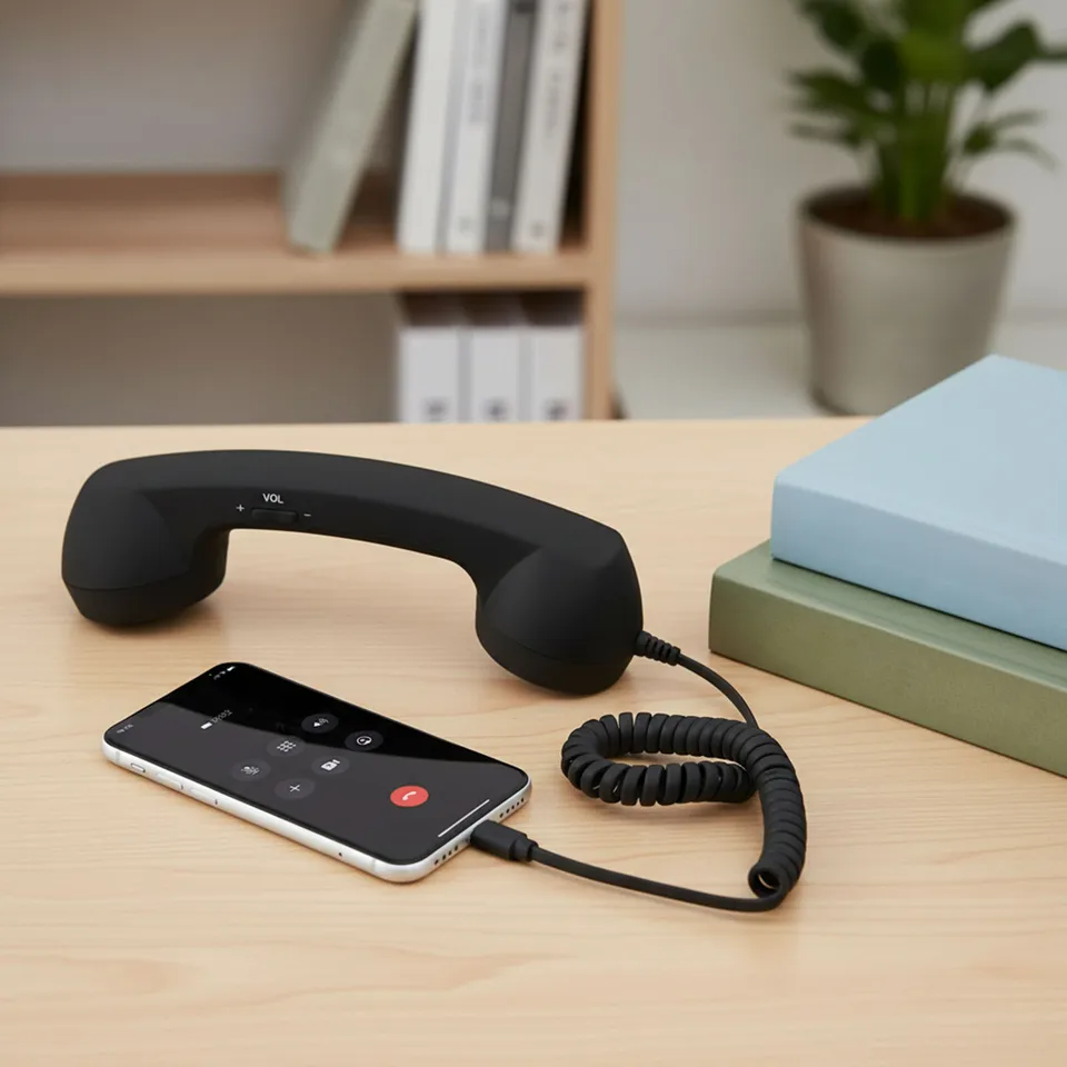 Vintage Type-C Retro Phone Handset Headset