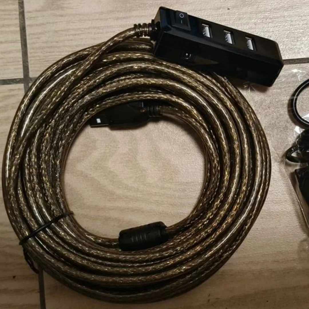 4Ports USB 2.0 HUB Extension Cable Male to Female Active Repeater Built-in IC Chipset Dual Shielded 3M 5M 10M 15m