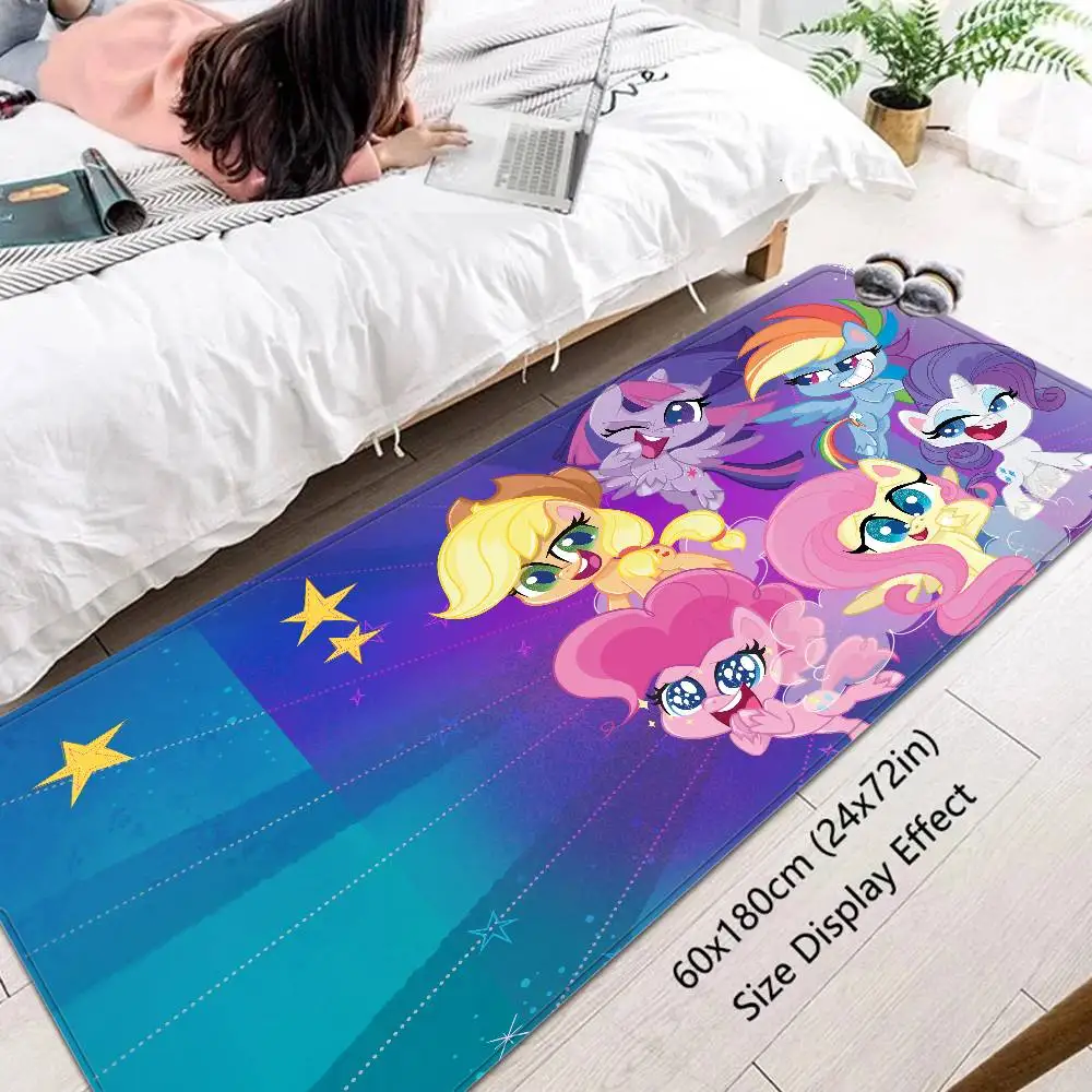 My L-Little P-Pony Cartoon Room Mats Anti-slip Absorb Water Long Strip Cushion Bedroon Mat Household Carpets