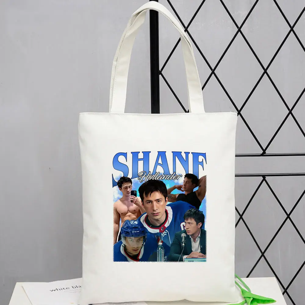 Heated Rivalry Canvas Tote Bags Events Lifestyle shoulder  Promotes Digital Print Shopping Bag Lifestyle Travel Unique Pattern