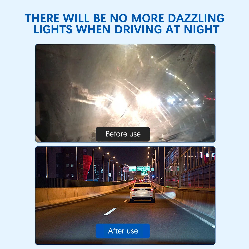 Water Windshield Windscreen Cleaner Portable Anti-rain Fog Cleaning Glass Brush For Night Driving Safety