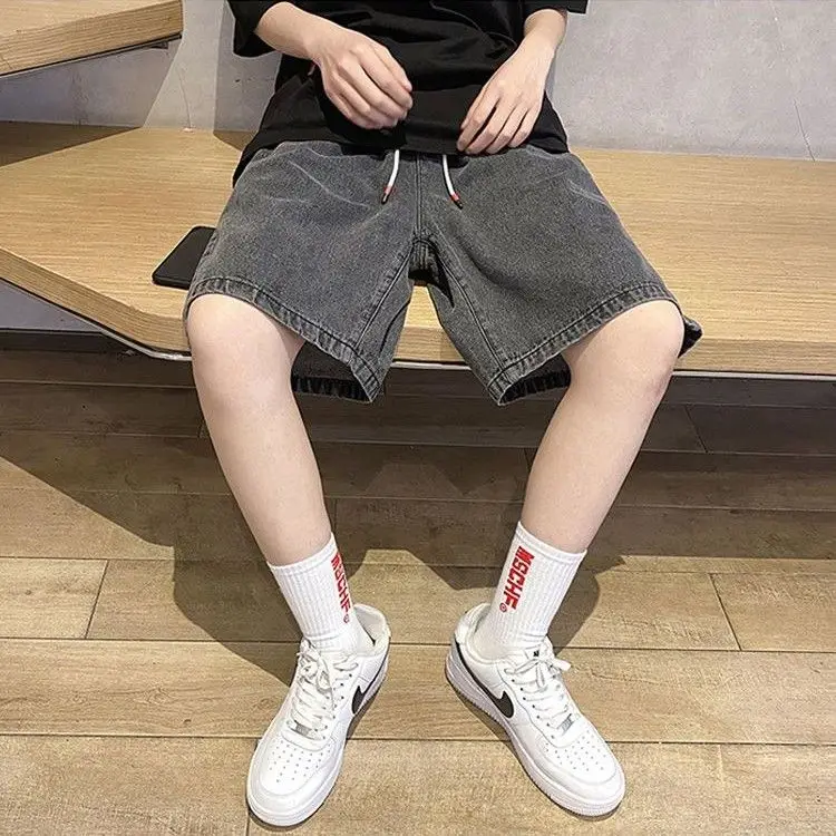 Summer Casual Men Male Cool Boys Loose Solid Soft Pocket Sport Shorts Pants Drawstring Simple Versatile