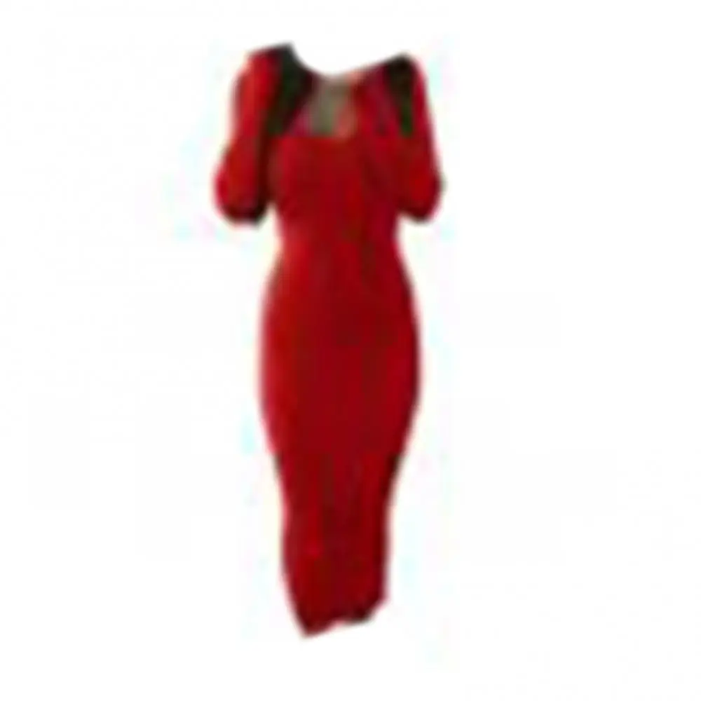 Women Dress Slim Bodycon Long Sleeve Sexy Backless Midi Dress V Neck Ribbed Knitted Midi Dress