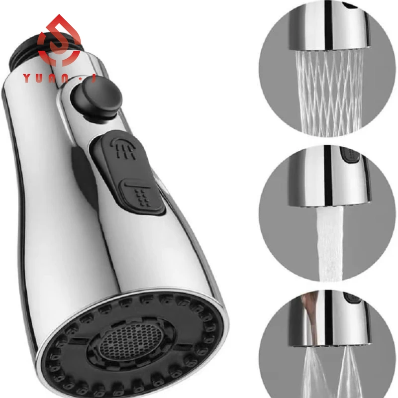 

Pull Down Kitchen Faucet Sprayer Nozzle Water Saving Bathroom Basin Sink Replacement Shower Spray Head For 1/2" Connection