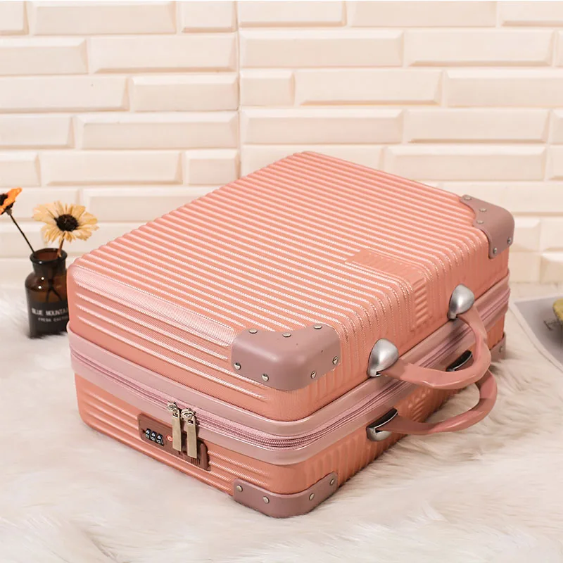 14 "portable makeup bag Makeup case Sweet wind carry-on luggage travel large capacity