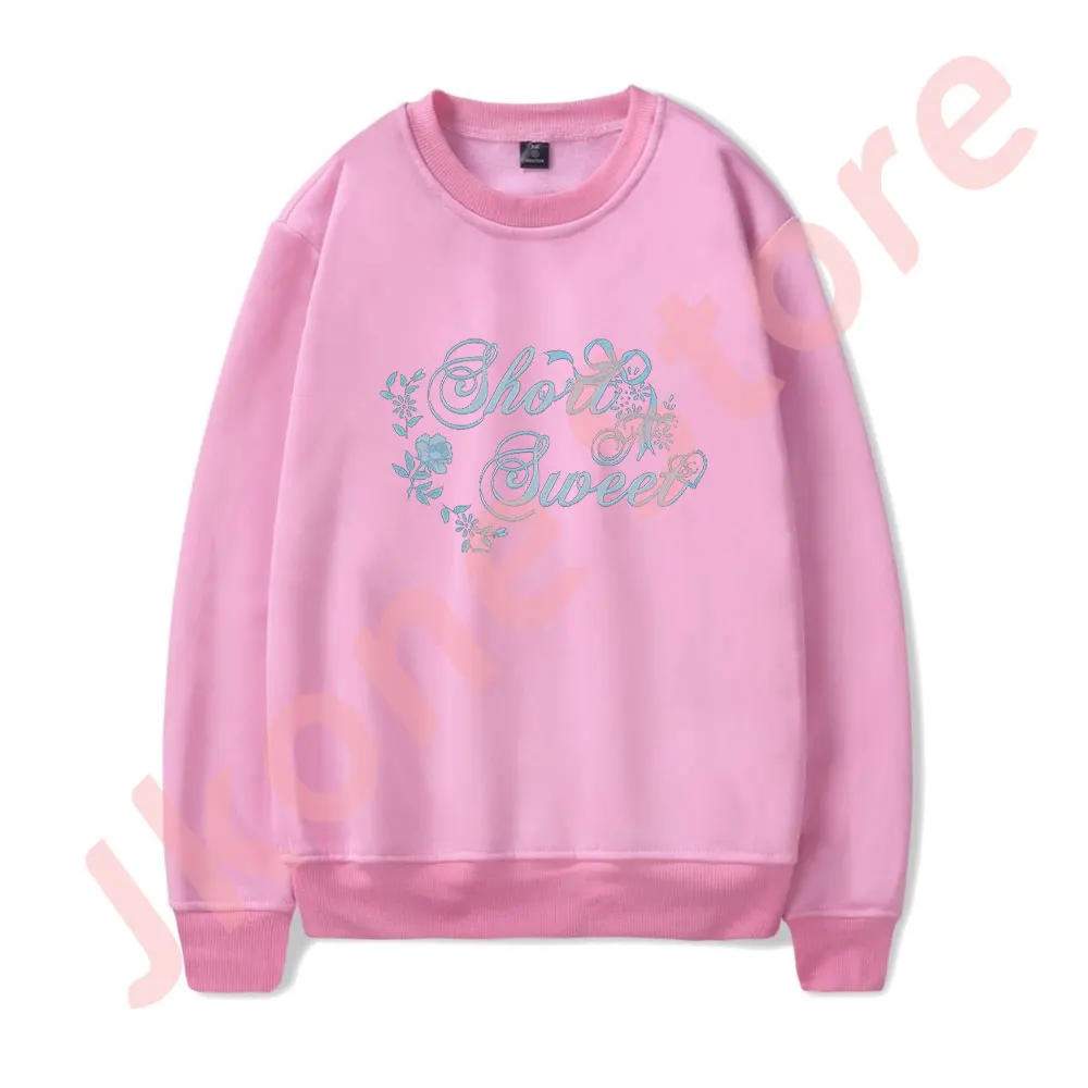 Sabrina Carpenter-Sudadera de cuello redondo para hombre y mujer, camisa de manga larga con nuevo logotipo, moda Unisex