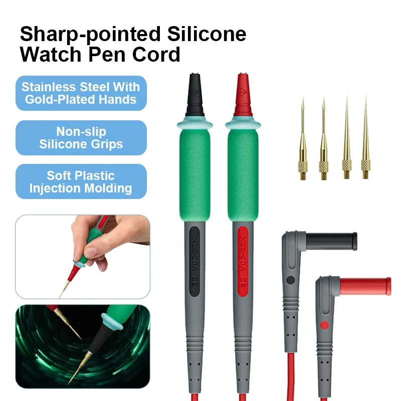 XINZHIZAO P2 Replaceable Needle Probe Tip for Digital  Multimeter High Temperature Resistance 20A 1000V High Vlotage Tester