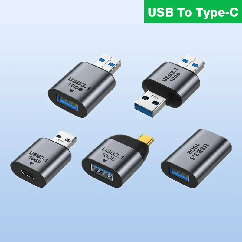 USB3.1 إلى النوع C OTG محول 10Gbps 5V @ 3A شحن سريع شاحن محول USB3.1 إلى USBC محول البيانات لماك بوك هواوي سامسونج