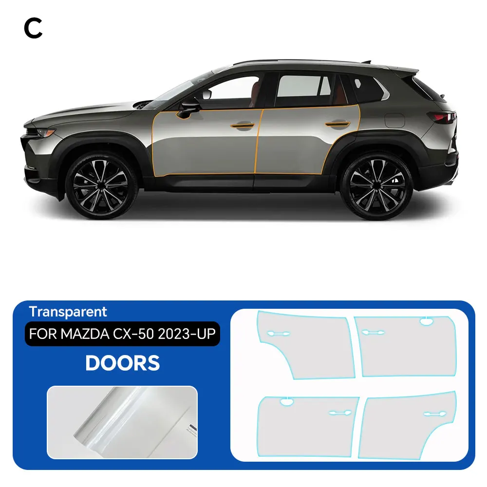 

For Mazda CX-50 2023-2025 TPU Bumper Hood Pre-cut PPF Matte Clear Paint Protective Film Custom Anti Scratch Self Healing Shield