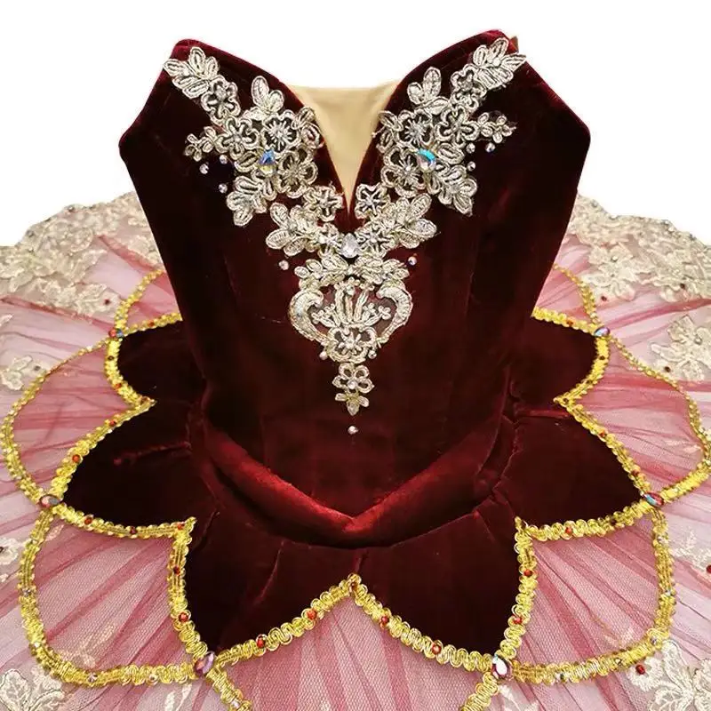 تنورة باليه جديدة أزياء توتو فطيرة كلاسيكية احترافية