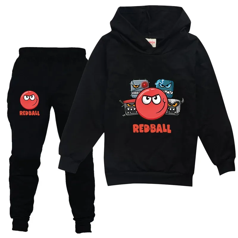 الكرة الحمراء 4 الفتيان الفتيات ملابس الأطفال أزياء هوديس وبانت مجموعة ملابس الأطفال RedBall ربيع الخريف بدلة رياضية رياضية