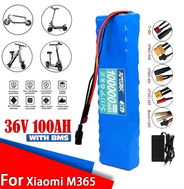 

Original Pack 18650 Lithium 10S3P 36V 100000mAh 36v Electric Scooter Battery M365 Electric Scooter 36v Scooter Battery