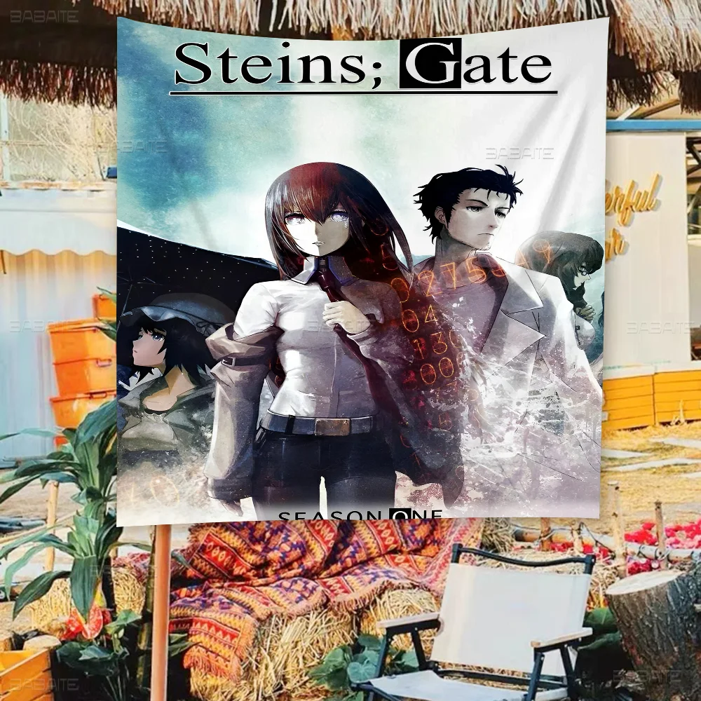 Steins Gate Printed Large Flag Art Science Fiction Room Home Decor Decor Banner