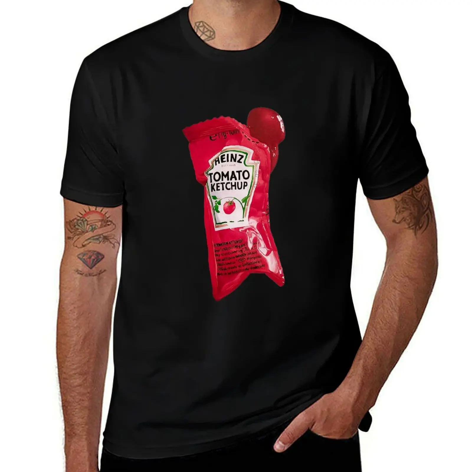 heinz ketchup T-Shirt Comfortable Basic Crew Neck Tee T-Shirt