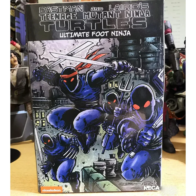 

NECA Teenage Mutant Ninja Turtle Figure Foot Ninja Figurine The Last Ronin Action Figuras Anime 7-Inch Model Original Kids Gift