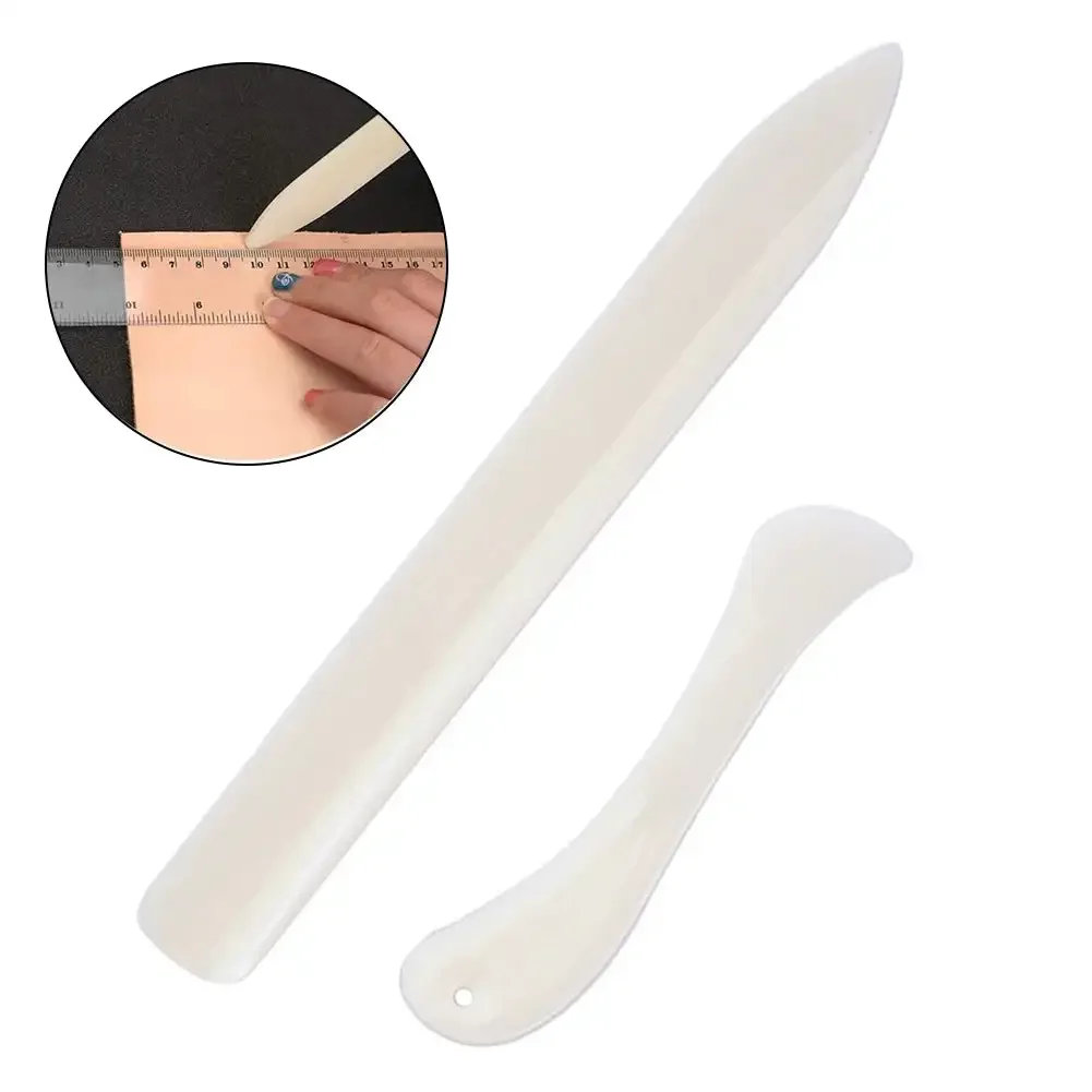 1/2pcs Plastic Bone Folder Creaser Scoring DIY Bookbinding Leather Crafts Card Making Folding Paper Handmade Burnishing Tools