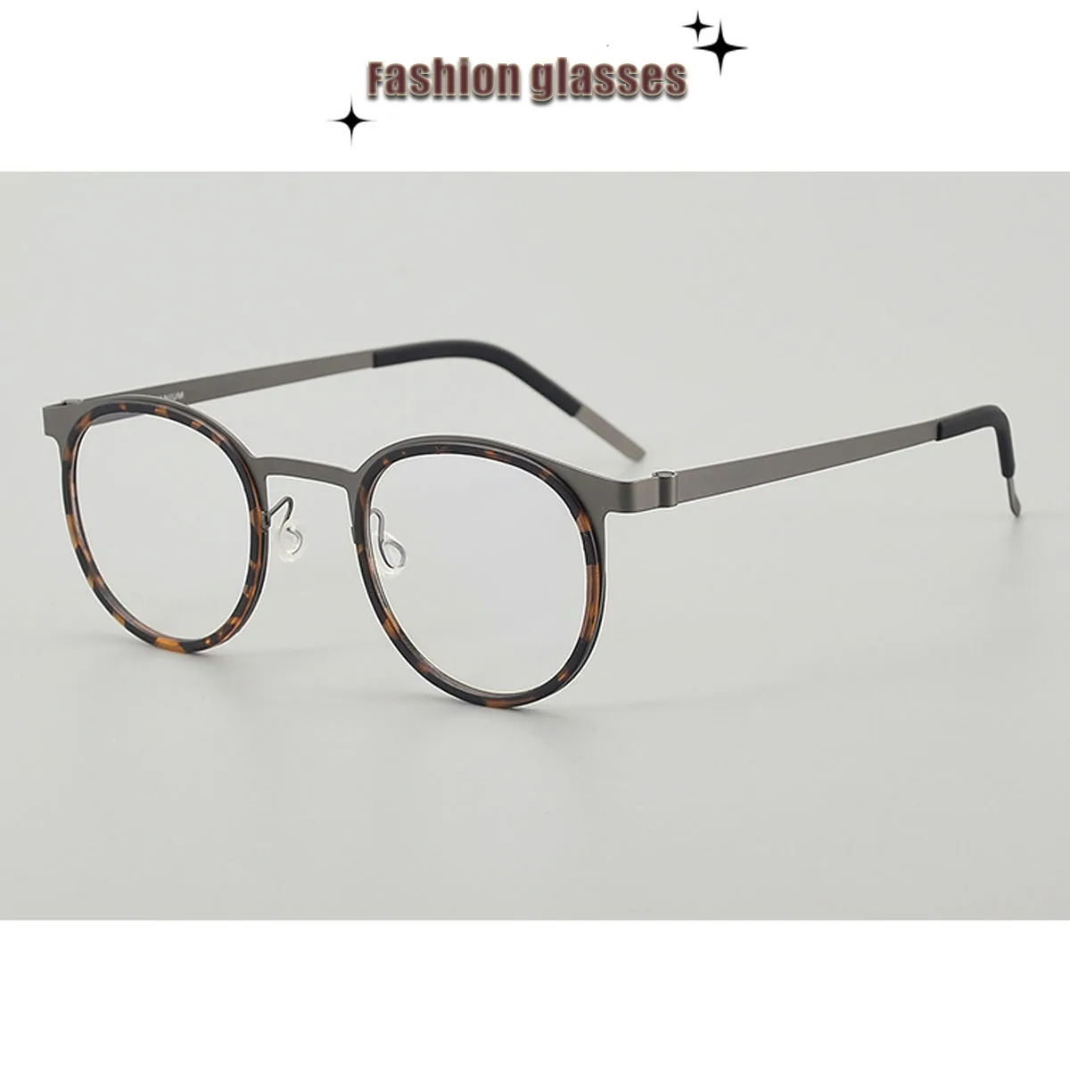 نظارات FYTOO Retro Round Fashion: غلاف السلحفاة وخيارات سوداء للنمط اليومي الخالد 9704