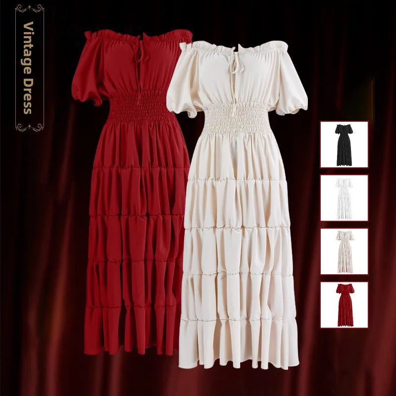 

Women's Long Renaissance Dr Undergarment loween Role-plang Costume Stage Performance Vintage Ball Gown Inner