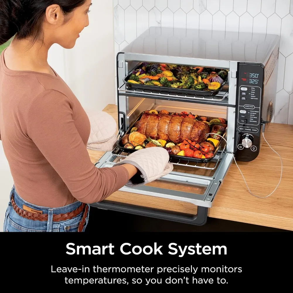 DCT451 12-in-1 Smart Double Oven with FlexDoor, Thermometer, FlavorSeal, Smart Finish, Rapid Top Convection