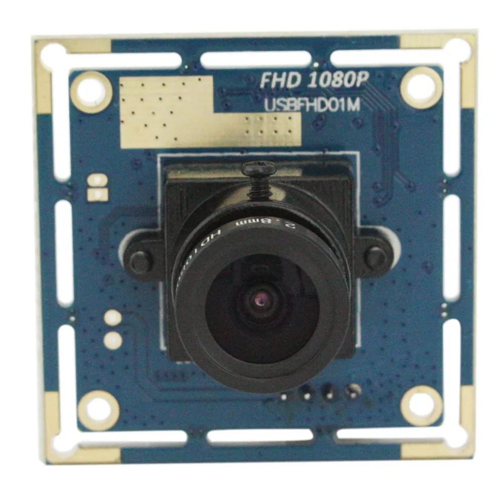 Full HD 2MP CMOS OV2710 Color 1080p Usb Webcam with 2.8mm Lens for Android Linux Windows Robot, ATM, Kiosk -USBFHD01M-L28