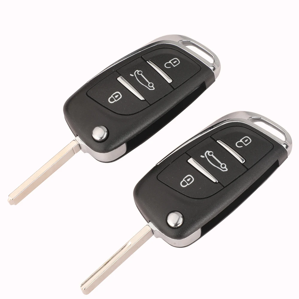 

Jingyuqin 3-кнопочный корпус дистанционного ключа автомобиля для Citroen C4L, новый Elysee для Peugeot 508 3008 2008 301, складной ключ Flid