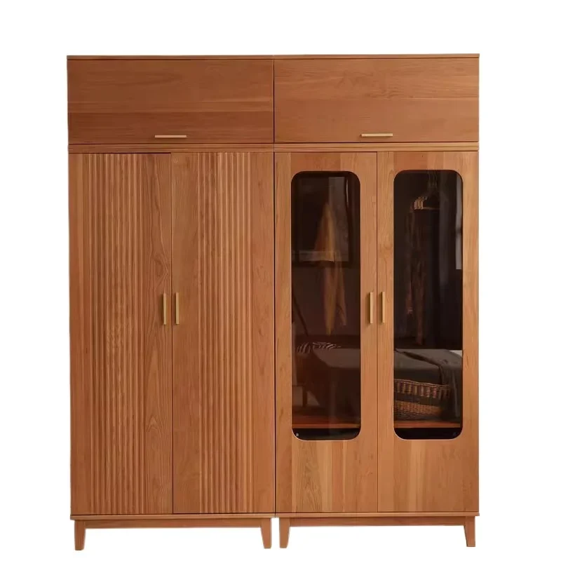 # Nordic Wood Bedroom Wardrobes Organize Elegant Organizer Bedroom Wardrobes Storage Clothes Wooden Armoire Chambre Home Furnitu