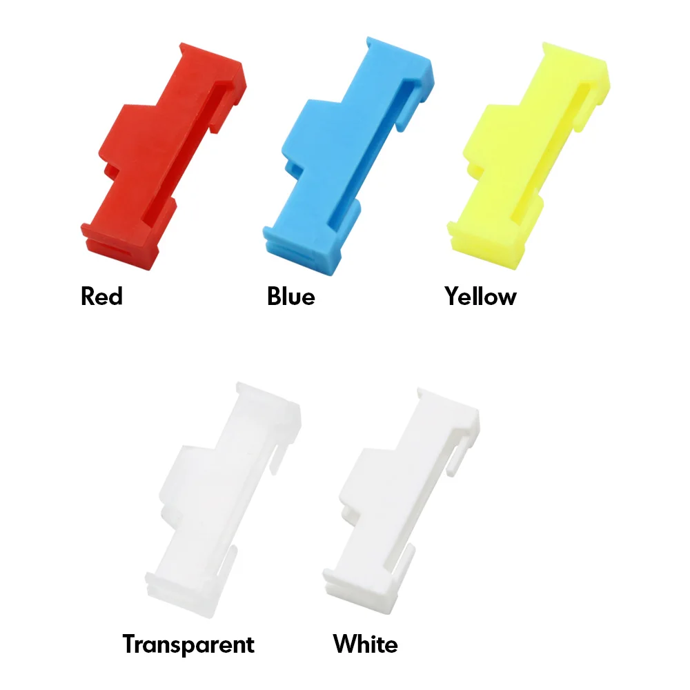 50pcs/lot Servo Extension Cable Buckle Clip Plastic Servos Cord Fastener Jointer Plugs Fixing Holder for DIY RC Airplane Parts