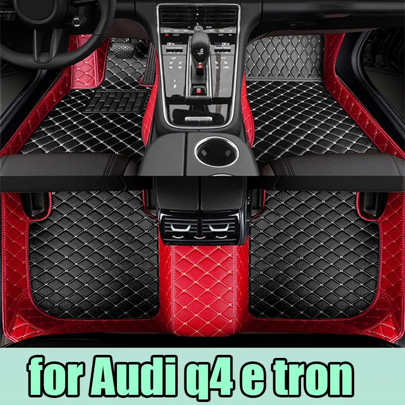 Car Floor Mats For Audi q4 e tron 2022 DropShipping Center Auto Interior Accessories Leather Carpets Rugs Foot Pads