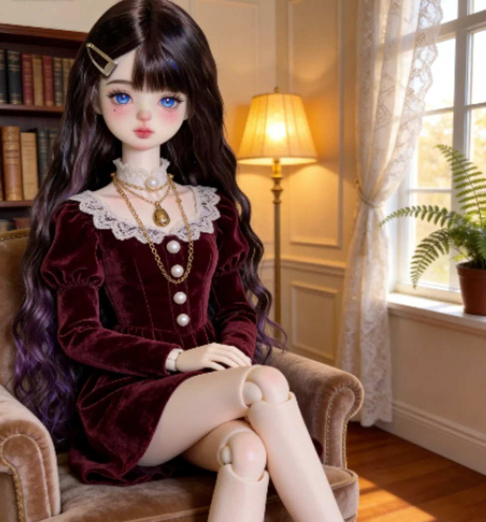 Wigs curly hair doll accessories mohair wig, doll wig  1/3 1/4 1/6 BJD doll hair free shipping