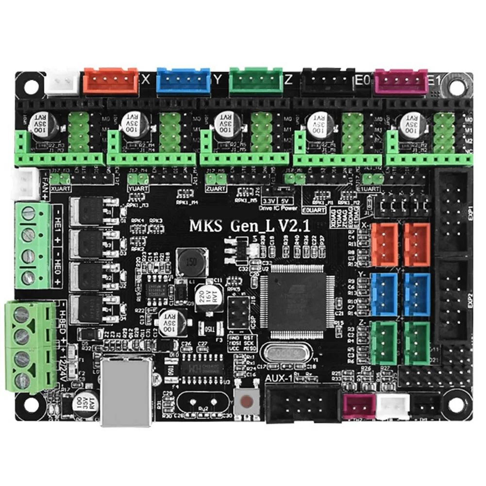 Placa-mãe para impressora 3D MKS GEN-L V2.1 Placa-mãe de controle compatível com Marlin de código aberto
