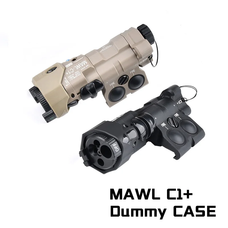 Mawl Non-Functional Dummy Battery Box Flashlight Laser Cosplay Ornament for 20mm Picatinny Rail Compatible with Toy Guns Airsoft